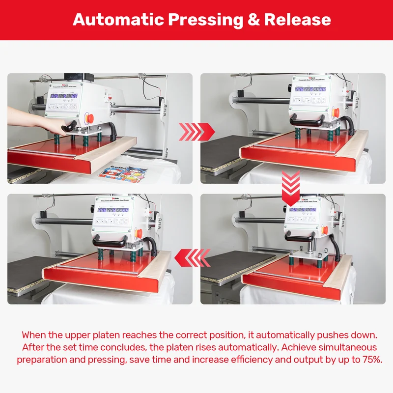 16x24 Auto Pneumatic Dual Heat Press Machine [Pre-order]