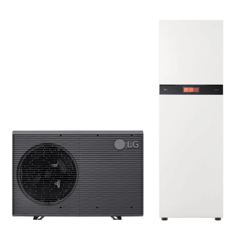 Pompe à chaleur air-eau LG Therma V 9 kW - Hydrosplit Duo ECS R290 - 2 circuits - Triphasé