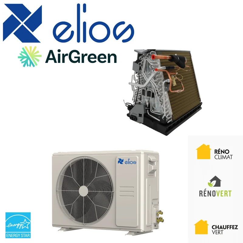 Thermopompe Centrale ADD-ON Elios | Serpentins SANS Cabinet | 30000 BTU | -30°C