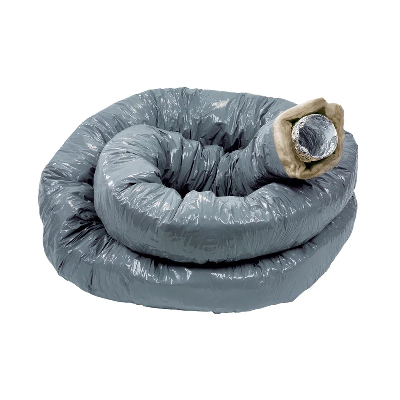 Conduit souple aluminium calorifuge Ø80 mm – Longueur 6 m