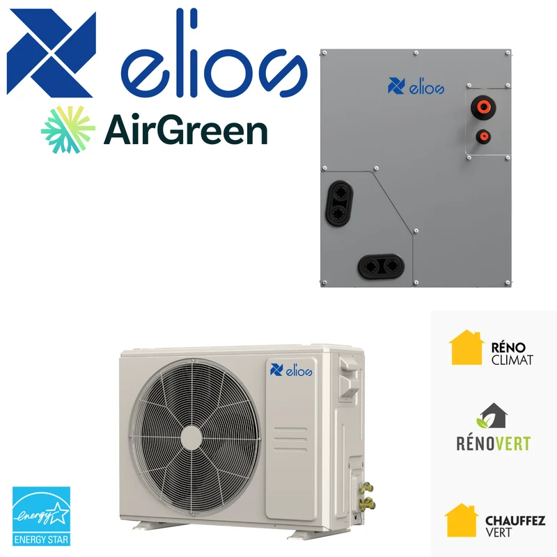 Thermopompe Centrale ADD-ON Elios | Serpentins AVEC Cabinet | 48000 BTU | -30°C