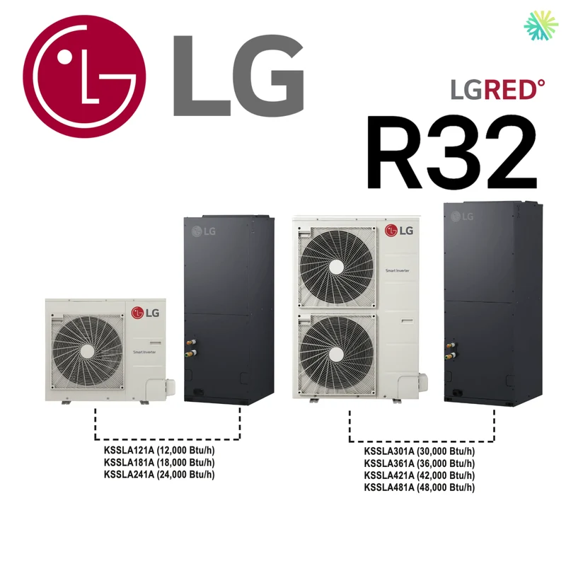 Thermopompe Centrale LG LGRED R32 | 4 Tonnes - 48 000 BTU