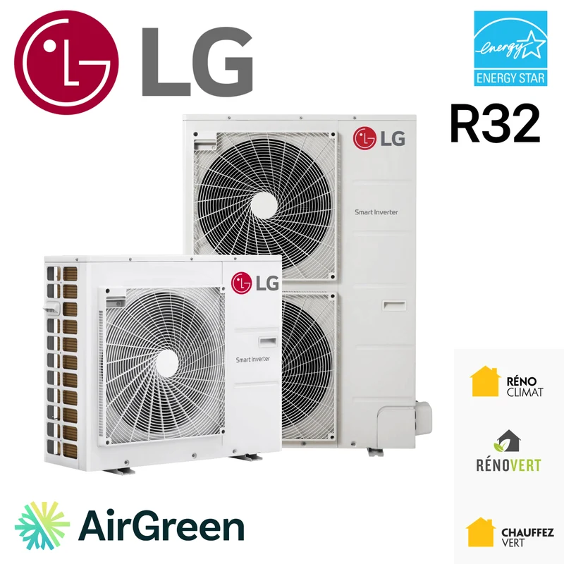 Thermopompe Centrale LG R32 | 1.5 Tonnes - 18 000 BTU