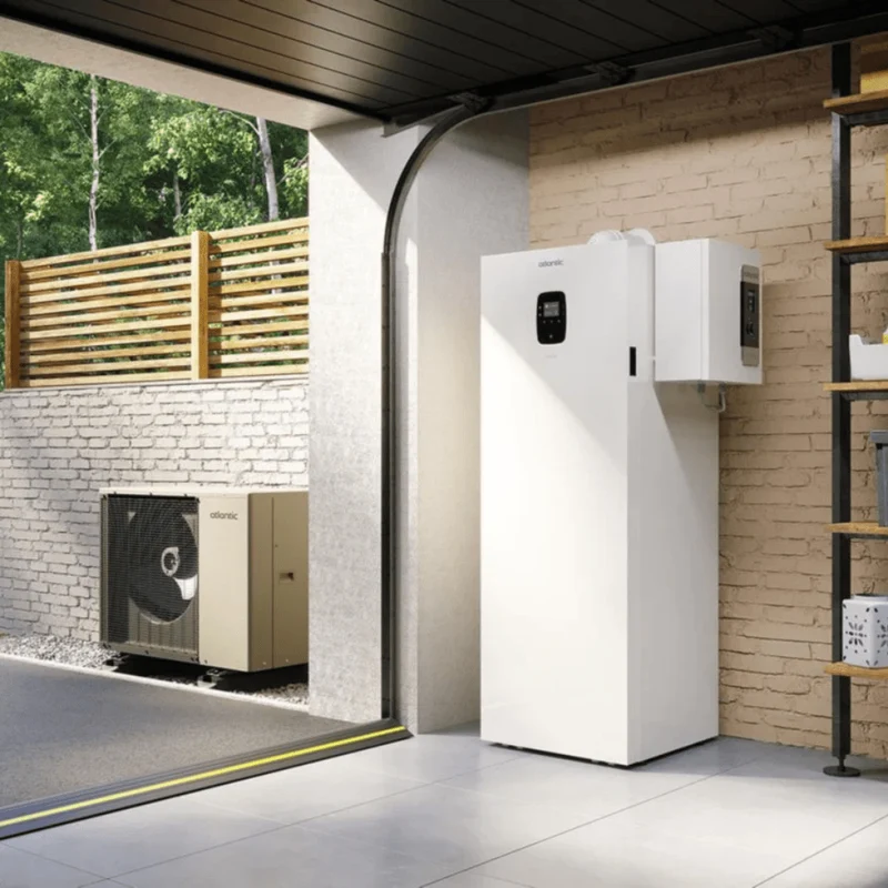 Pompe à chaleur air-eau hybride Atlantic Hybrellia 11 kW - 24 kW