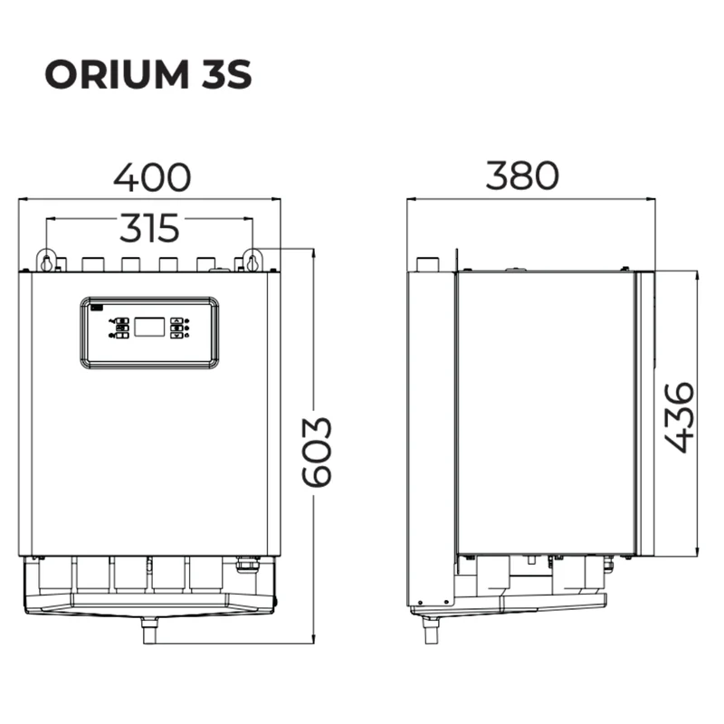 Pompe à chaleur air-eau Intuis HTi70 Orium S 6 kW Monophasé