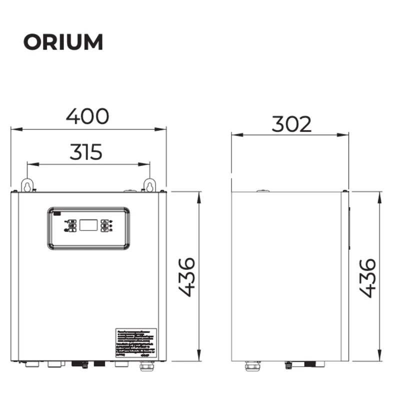 Pompe à chaleur air-eau Intuis HTi70 Orium 8 kW Monophasé