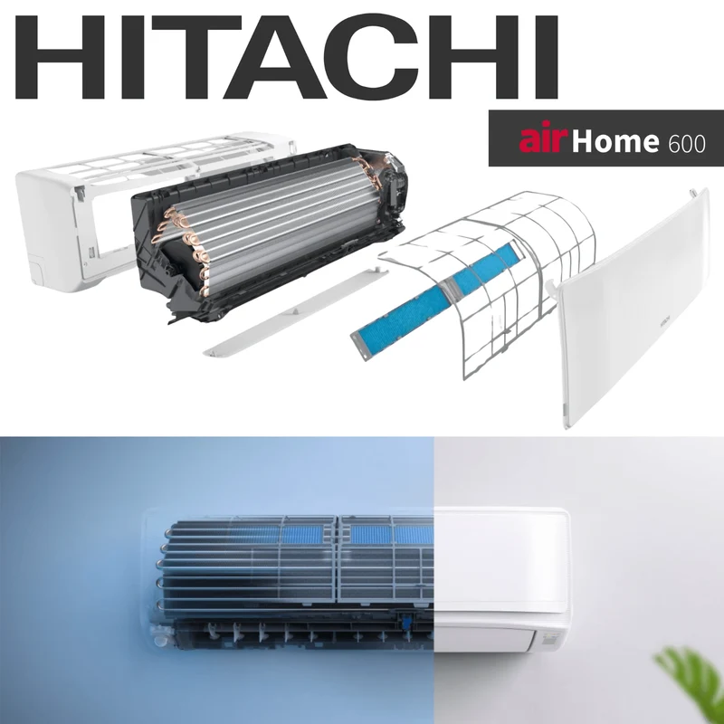 HITACHI airHome600 | 15 000 BTU | Thermopompe à très haute efficacité
