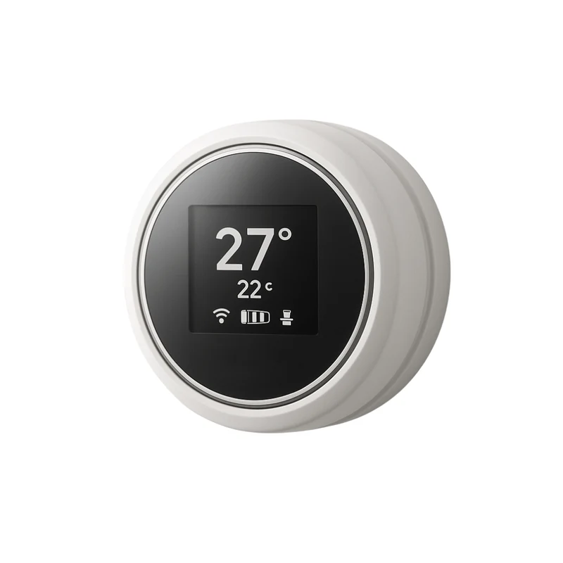 Thermostat sans fil blanc et noir compatible Unico