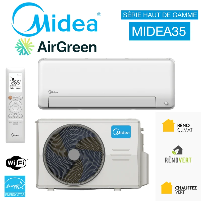 Thermopompe Murale MIDEA35 | 12 000 BTU
