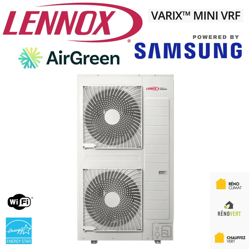 LENNOX Varix Mini VRF | 3 Tonnes - 36 000 BTU | Pièces par Samsung