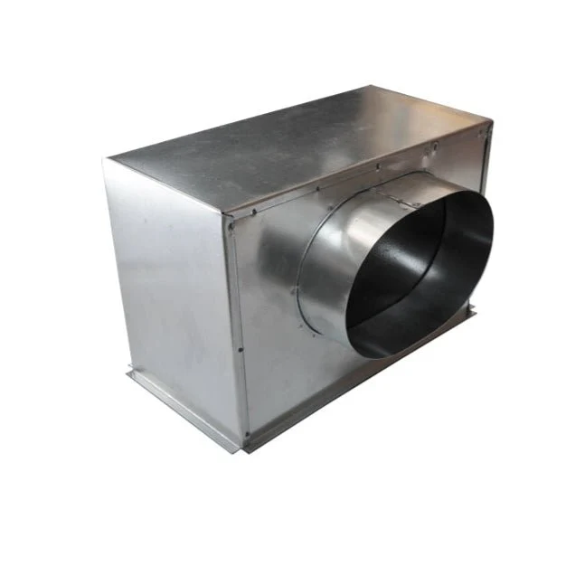Plénum acier isolé pour grille de soufflage 300 x 150 mm - piquage latéral