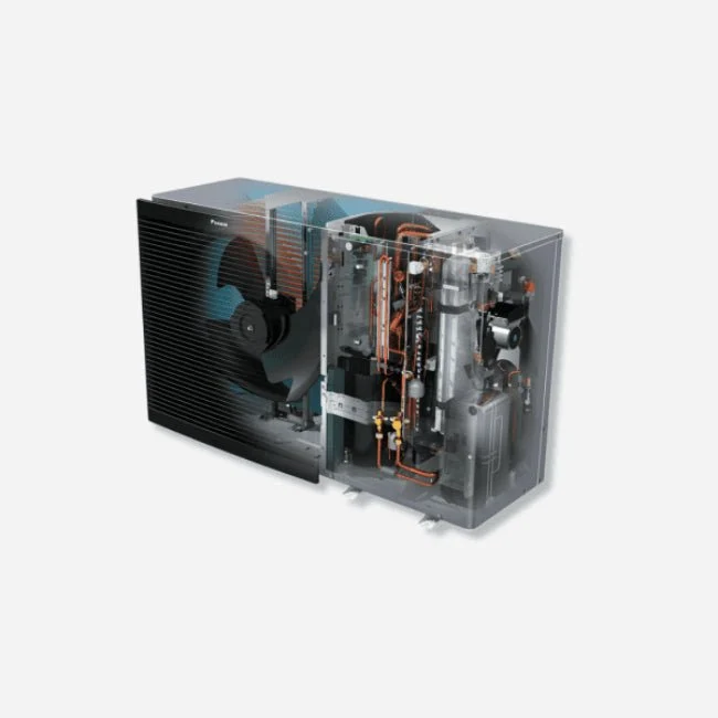 Pompe à chaleur air-eau Daikin Altherma 3 M Taille 14 - Chaud seul - Monophasé avec résistance 3 kW
