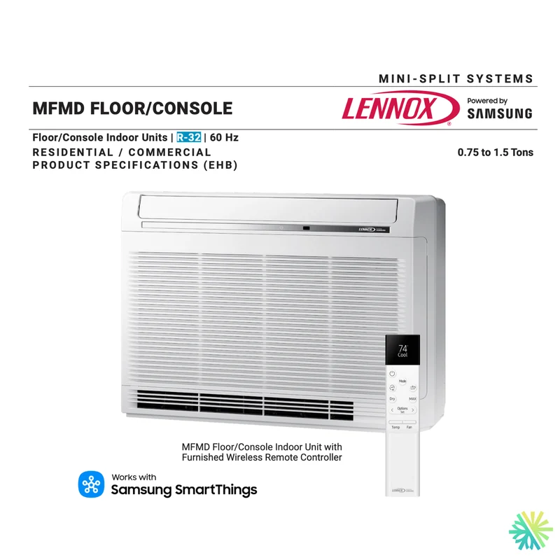Console de Plancher LENNOX MFMD | 9000 BTU | Pièces par Samsung
