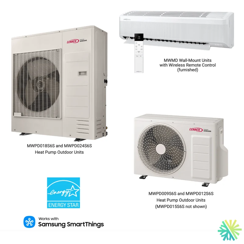 Thermopompe Murale LENNOX MWPD | Parts by Samsung | 15 000 BTU