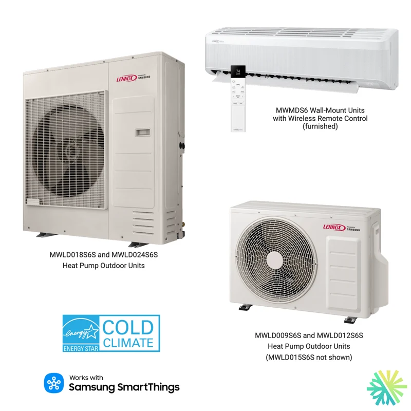 Thermopompe Murale LENNOX MWLD | Powered by Samsung | 12 000 BTU
