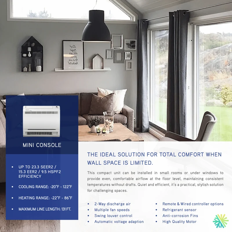 Console de Plancher | Thermopompe GREE All Match R32 | 12 000 BTU