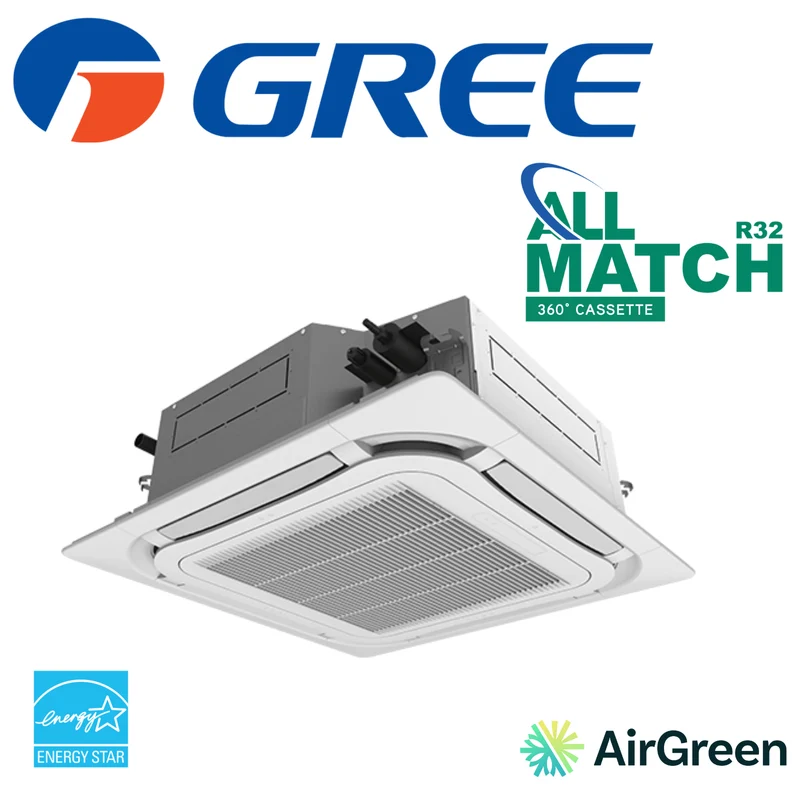 Cassette de Plafond 360° GREE All Match R32 | 12 000 BTU