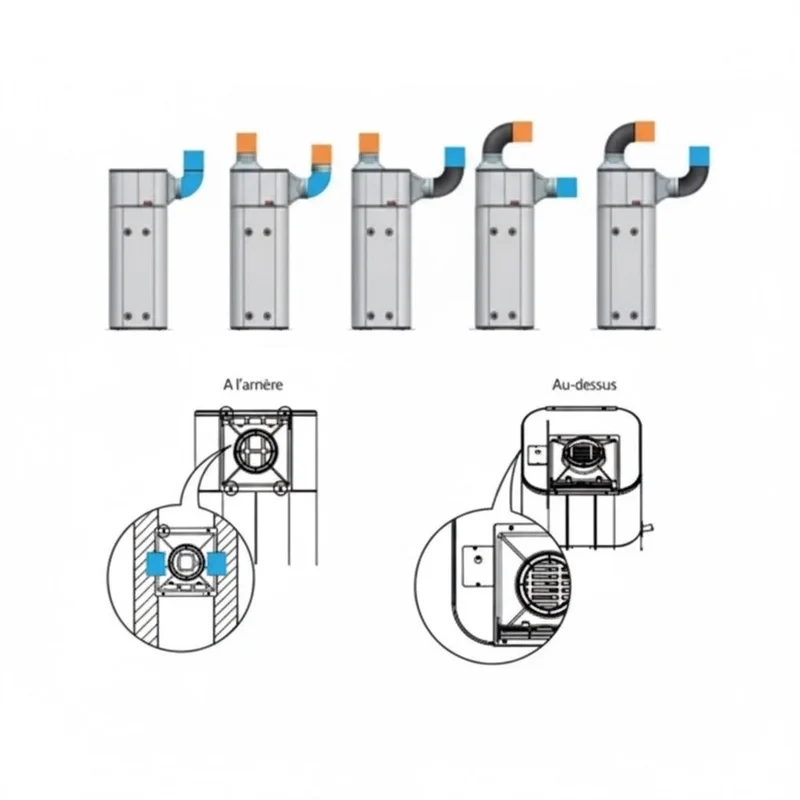 Raccord de conduit pour chauffe-eau thermodynamique LG
