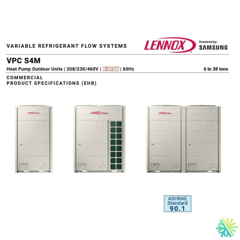 Thermopompe VRF Lennox VARIX VPC S4M | 30 Tonnes | Pièces par Samsung