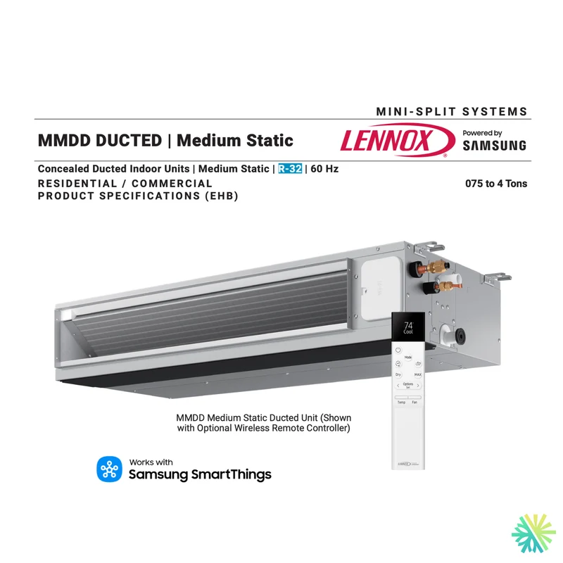 Climatiseur Gainable LENNOX MMDD | 18000 BTU | Pièces par Samsung