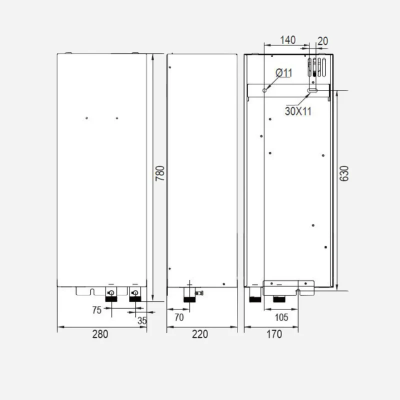 Appoint électrique 4,5 kW monophasé pour Eria M PLUS