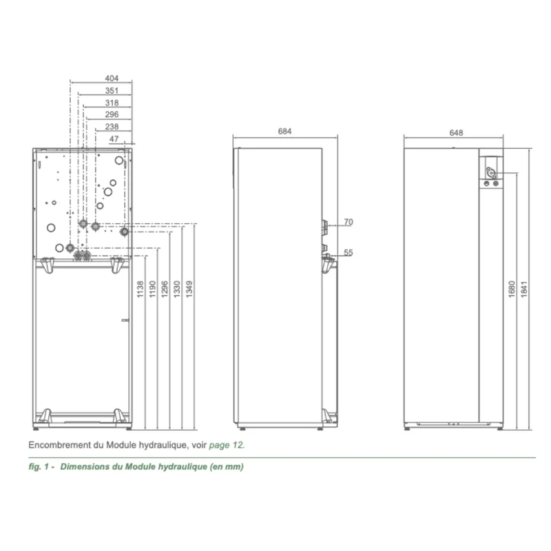 Pompe à chaleur air-eau Atlantic Ixtra M Duo 12 kW Triphasé