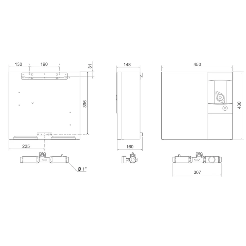 Pompe à chaleur air-eau Atlantic Ixtra M Compact 12 kW Monophasé