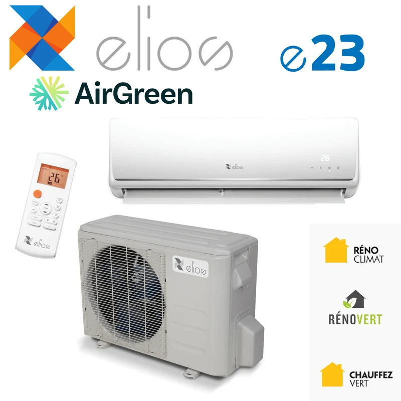 Thermopompe Murale ELIOS e23 | 12 000 BTU | Montréal, Laval, Longueuil, Rive Sud & Rive Nord