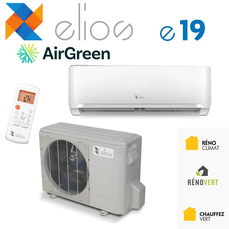 Thermopompe Murale ELIOS e19 | 30 000 BTU | Montréal, Laval, Longueuil, Rive Sud & Rive Nord