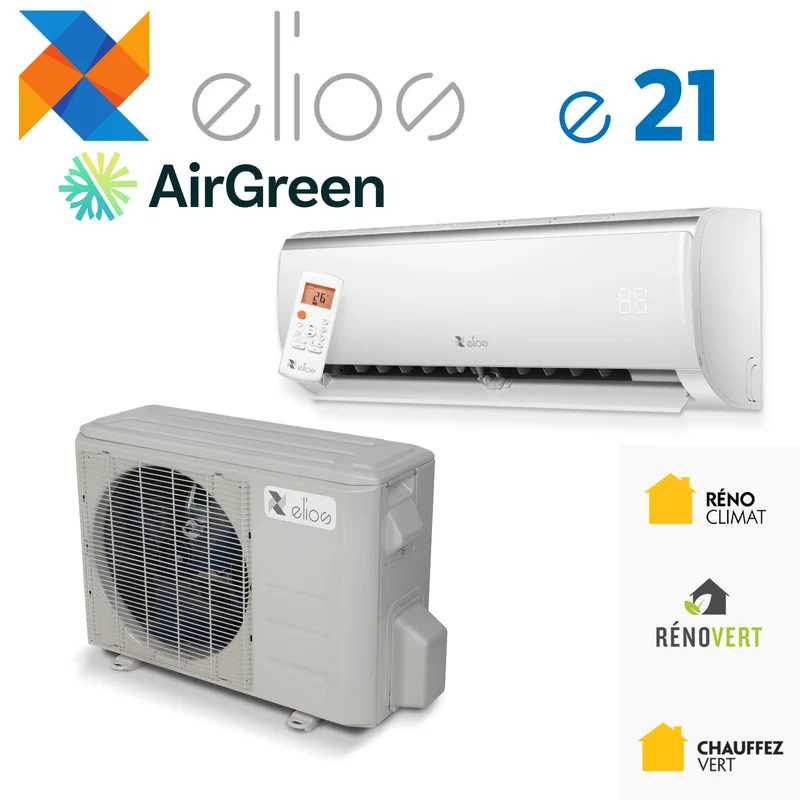 Thermopompe Murale ELIOS e21 | 36 000 BTU | Montréal, Laval, Longueuil, Rive Sud & Rive Nord