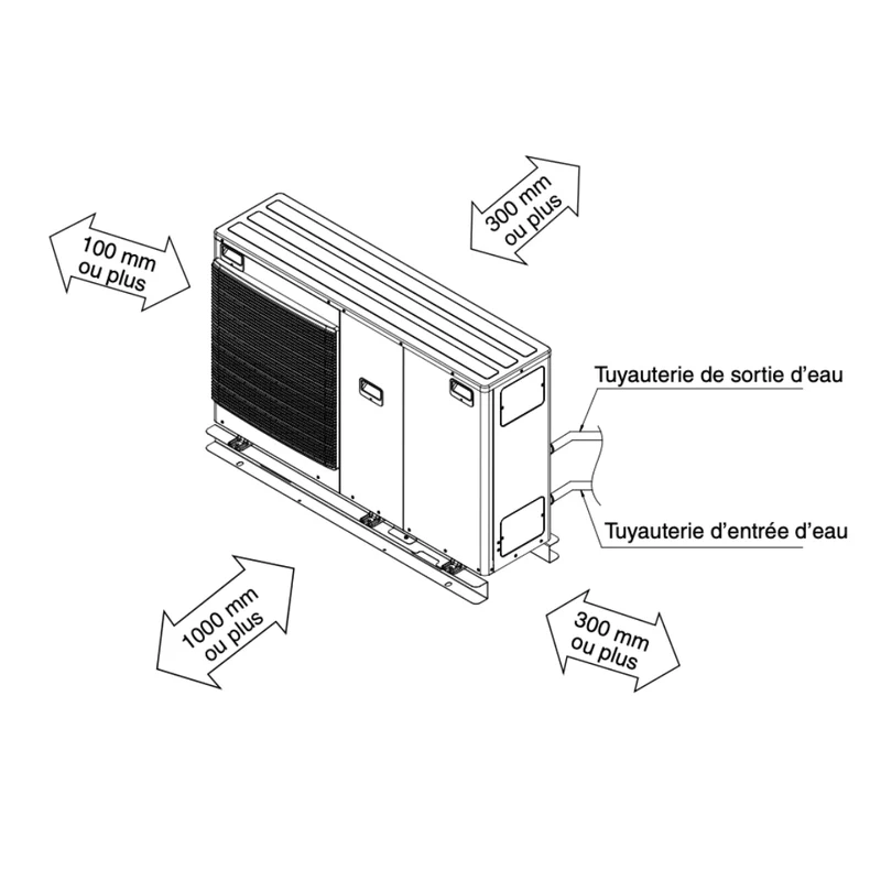 Pompe à chaleur air-eau Panasonic Aquarea Haute Performance 7 kW Gén. J Monophasé