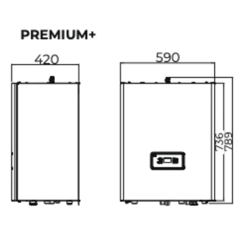 Pompe à chaleur air-eau Intuis HTi70 Premium+ 6 kW Monophasé