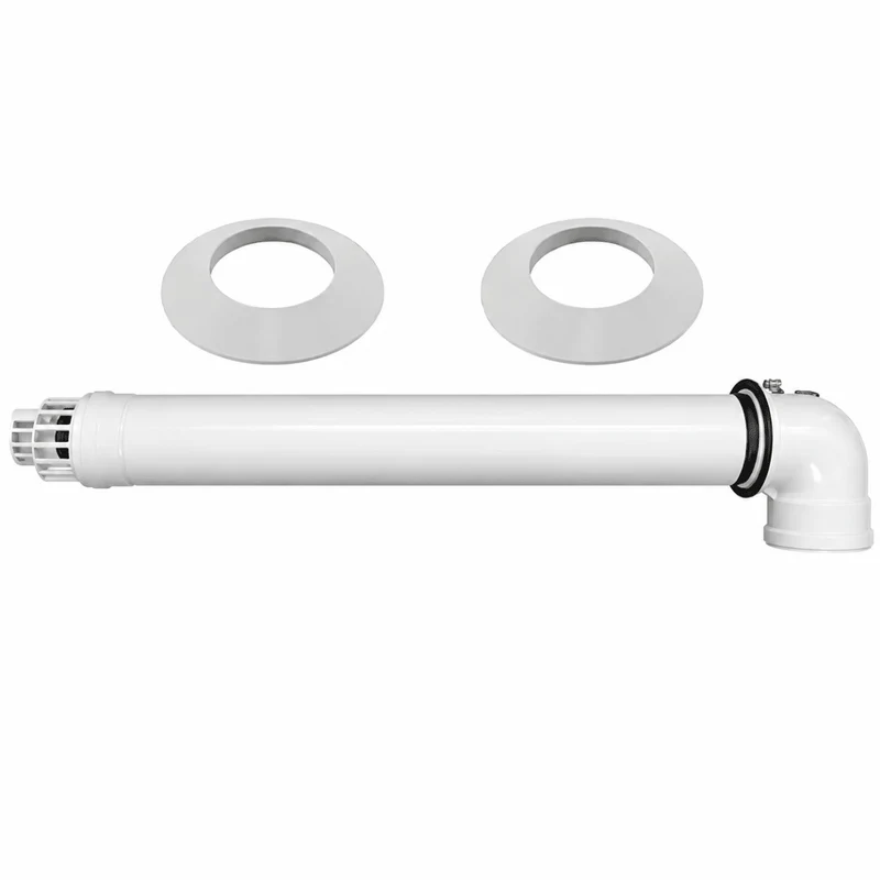 Kit ventouse horizontale en 60/100 - Nez blanc
