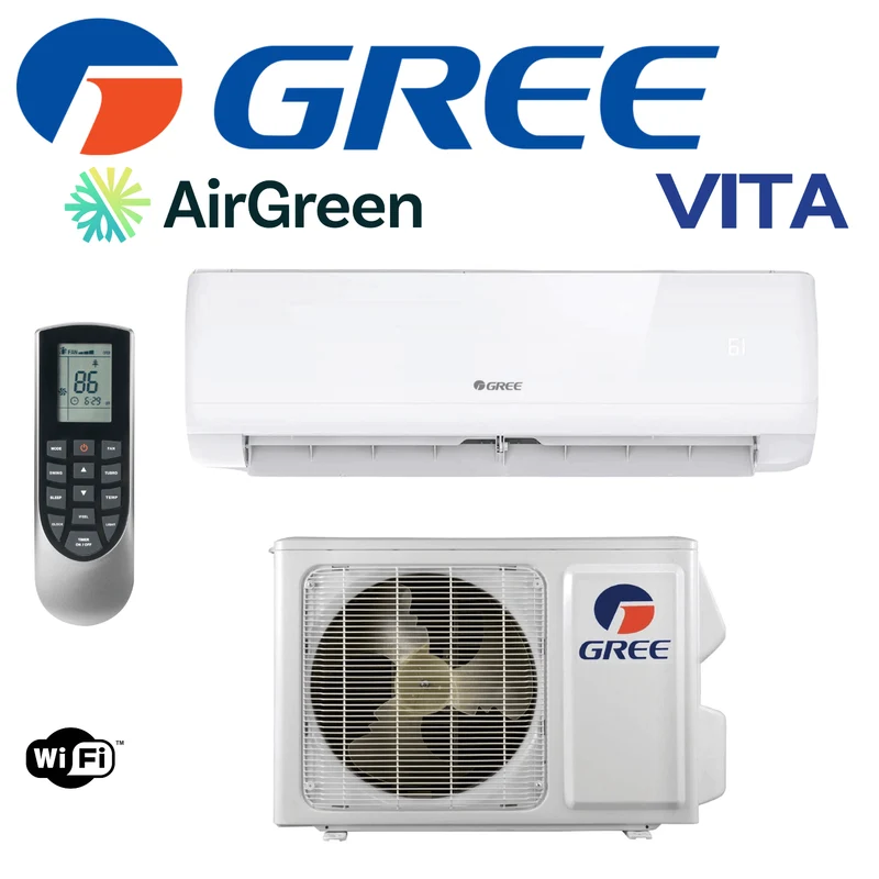 Climatiseur Mural GREE VITA 24 000 BTU (2024) Montréal, Laval, Longueuil, Rive Sud & Rive Nord
