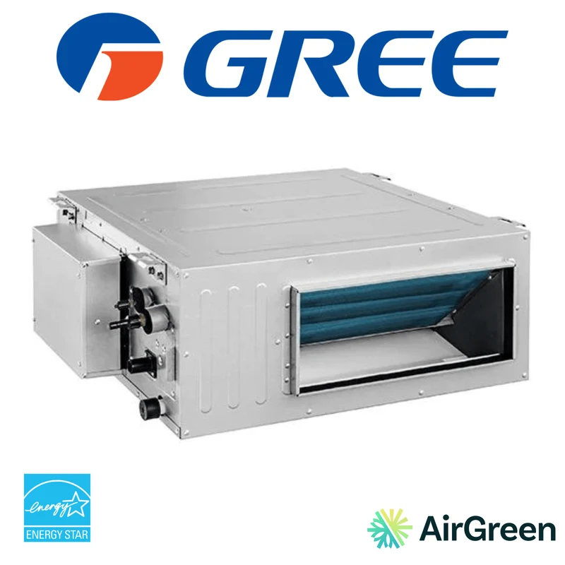 GREE FM Conduit Gainable | Haute Pression Statique | 9 000 BTU | Montréal, Laval, Longueuil, Rive Sud et Rive Nord