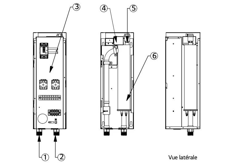 Résistance électrique d'appoint LG Therma V Monobloc 3 kW monophasé