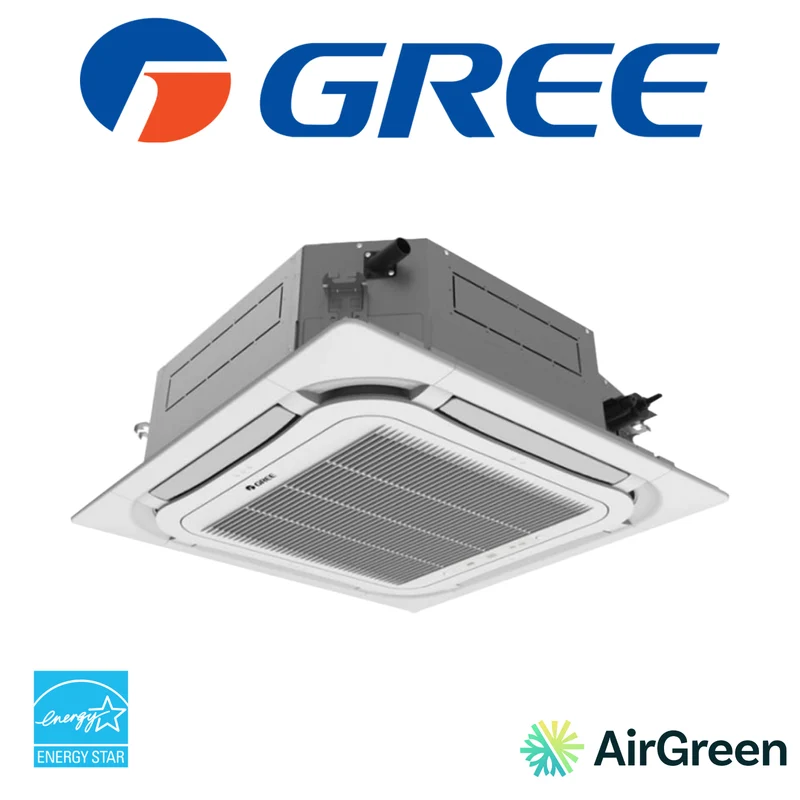 Cassette de Plafond GREE Rev B | 18 000 BTU | Installation à Montréal, Laval, Longueuil, Rive Sud et Rive Nord