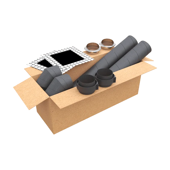 Kit de raccordement horizontal pour ballon thermodynamique pour D160mm