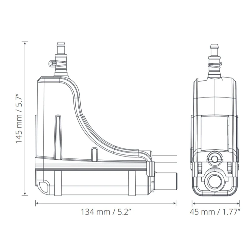 Pompe de relevage Mini Verte Silence+ Goulotte-O
