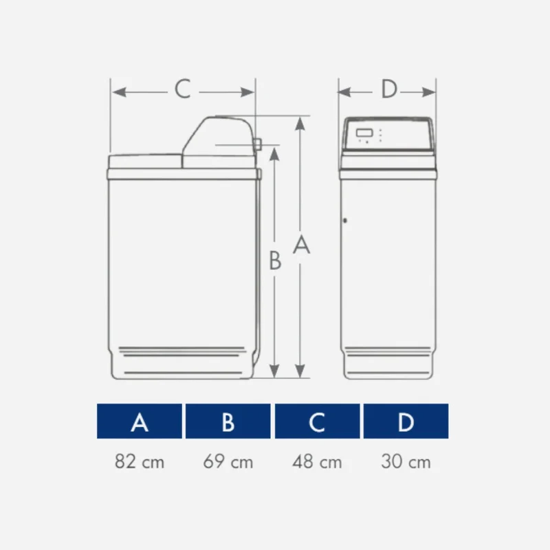 Adoucisseur 14 litres NSC14L+ complet avec mise en service incluse