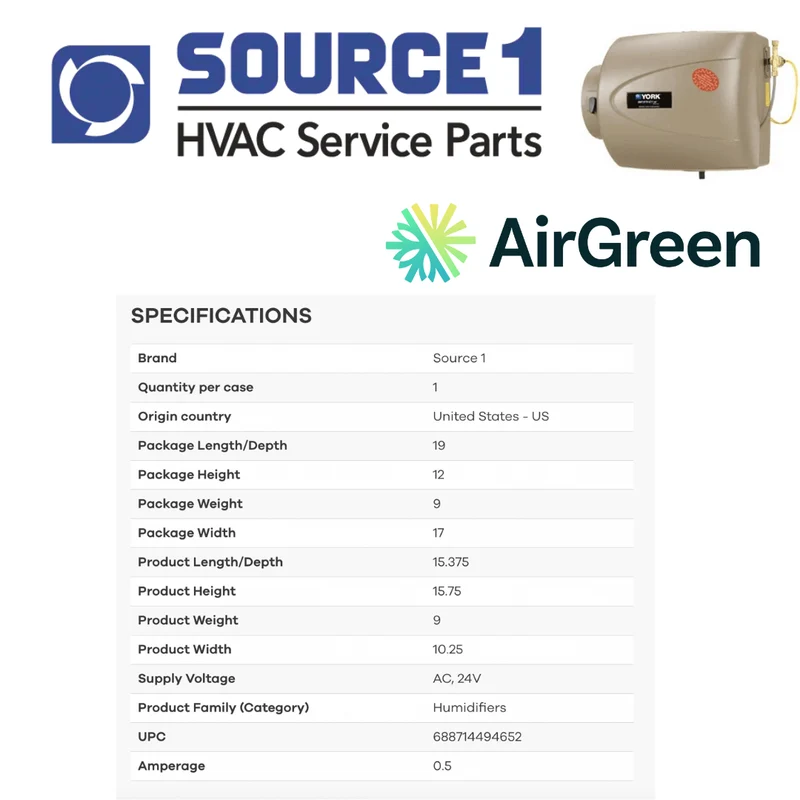 Humidificateur Source 1 BP4000MT | Installation à Montréal, Laval, Longueuil, Rive Sud et Rive Nord