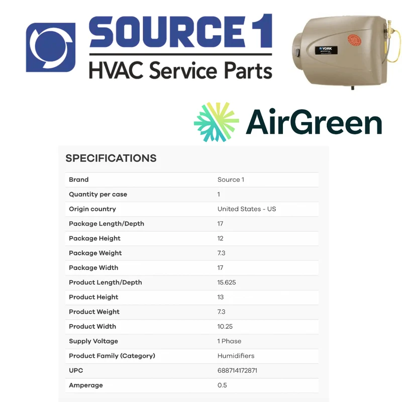 Humidificateur Source 1 BP5000MT | Installation à Montréal, Laval, Longueuil, Rive Sud et Rive Nord