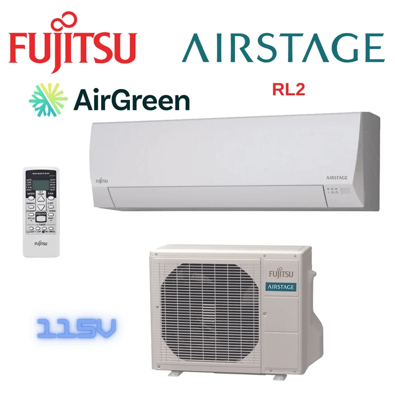 Mini Split Mural Fujitsu RL2 12 000 BTU (115V) Montréal, Laval, Longueuil, Rive Sud et Rive Nord