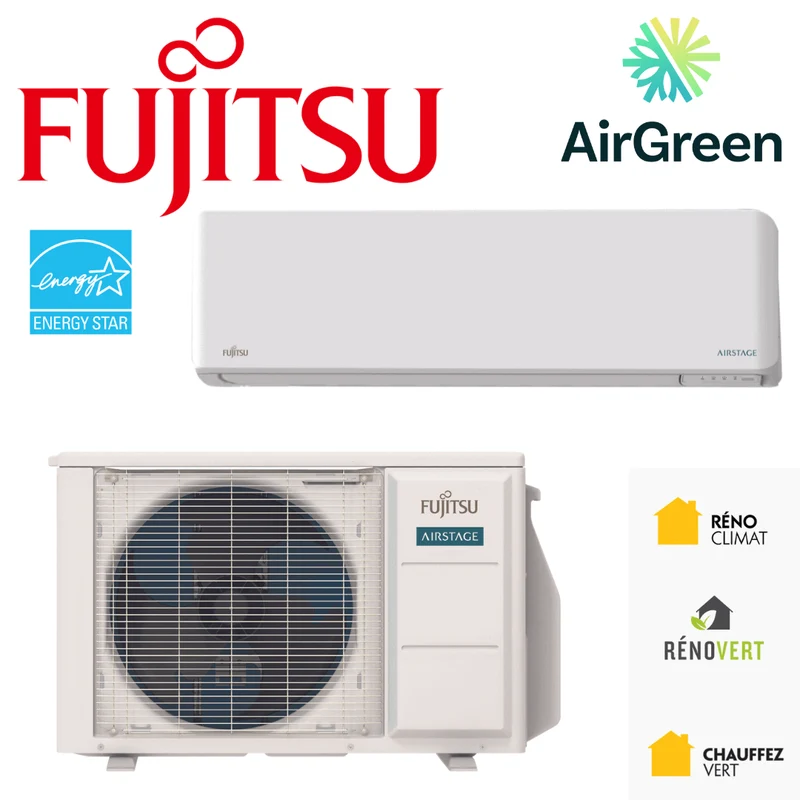 Mini Split Fujitsu LMAS1 9 000 BTU (Nouveau) à Montréal, Laval, Longueuil, Rive-Sud et Rive-Nord.