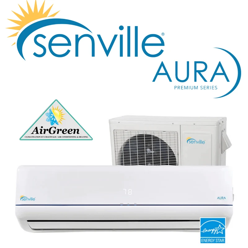 Thermopompe Murale Senville AURA de 24 000 BTU Montréal (-30°C)