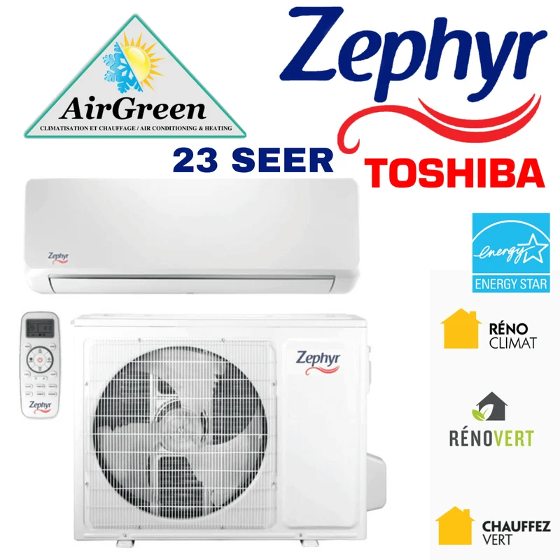 Thermopompe Murale Zephyr 23 de 18 000 BTU Montréal