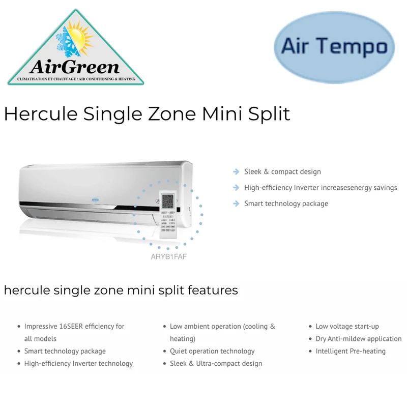 Thermopompe Murale Hercule 18 000 BTU