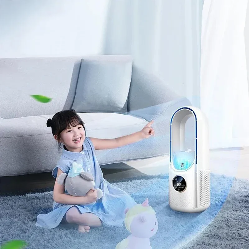 Mini Rafraîchisseur d'Air 3 en 1 – Ventilateur Brumisateur Portable USB
