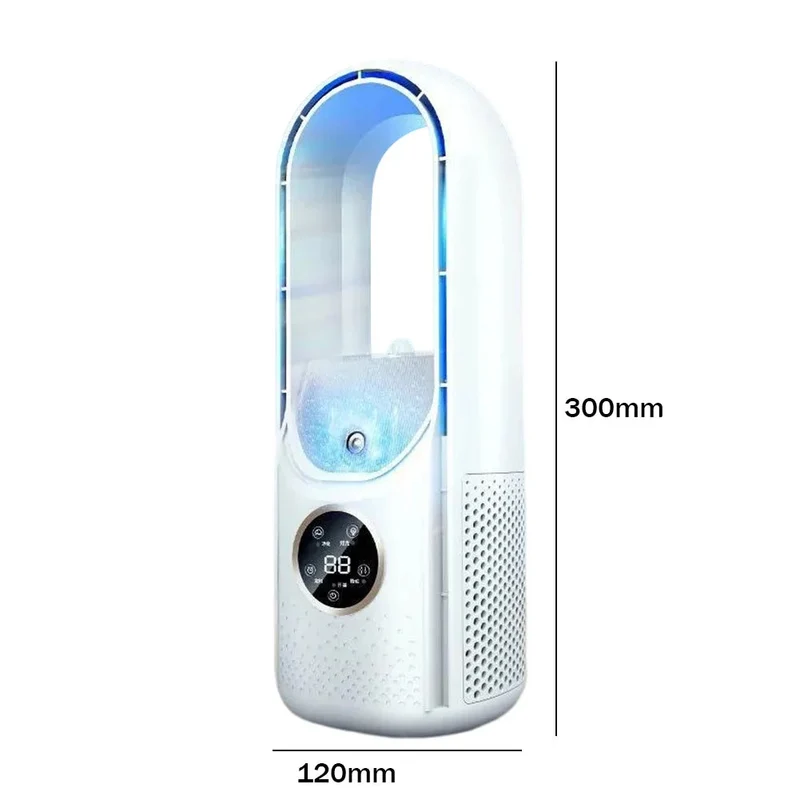 Mini Rafraîchisseur d'Air 3 en 1 – Ventilateur Brumisateur Portable USB
