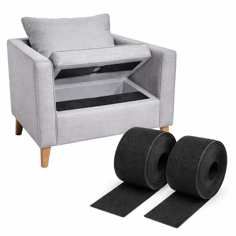 Scratch Autocollant Noir pour Empêcher les Coussins d'Assise de Glisser - 15 cm X 1M